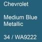 Preview: Chevrolet, Medium Blue Metallic, 34 / WA9222.